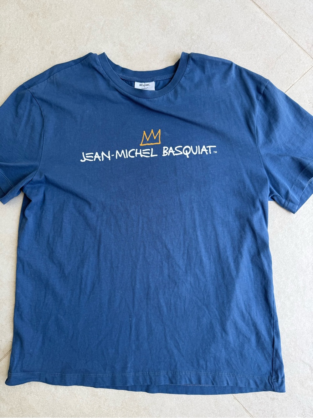 Jean-Michel Basquiat Navy Short-Sleeve Graphic Tee